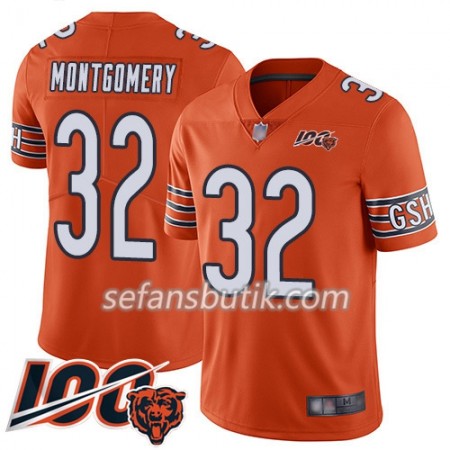 Chicago Bears Tröjor David Montgomery 32 Nike Apelsin 100th - Herr Chicago Bears Tröjor David Montgomery 32 Nike Apelsin 100th - Herr